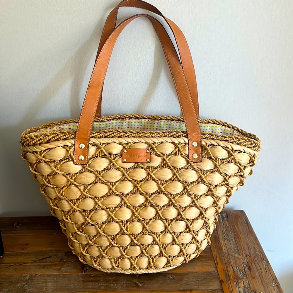 Straw Kate Spade Tote